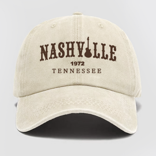 Nashville Tennessee Washed Baseball Cap