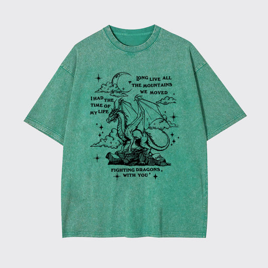 Fighting Dragons Garment-dye Tees