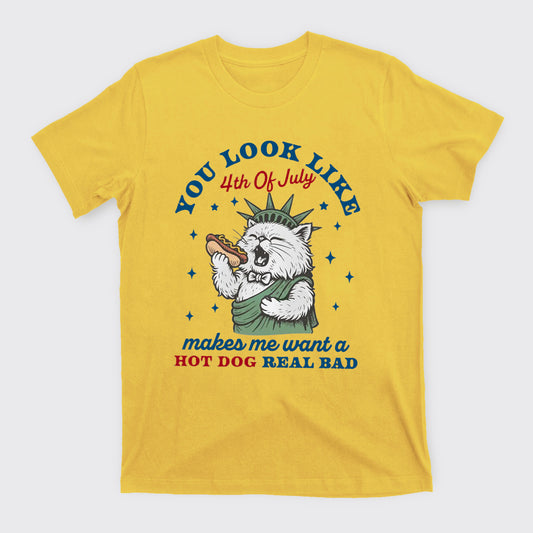 Funny Cat-You Look Like The 4th Of July T-Shirts