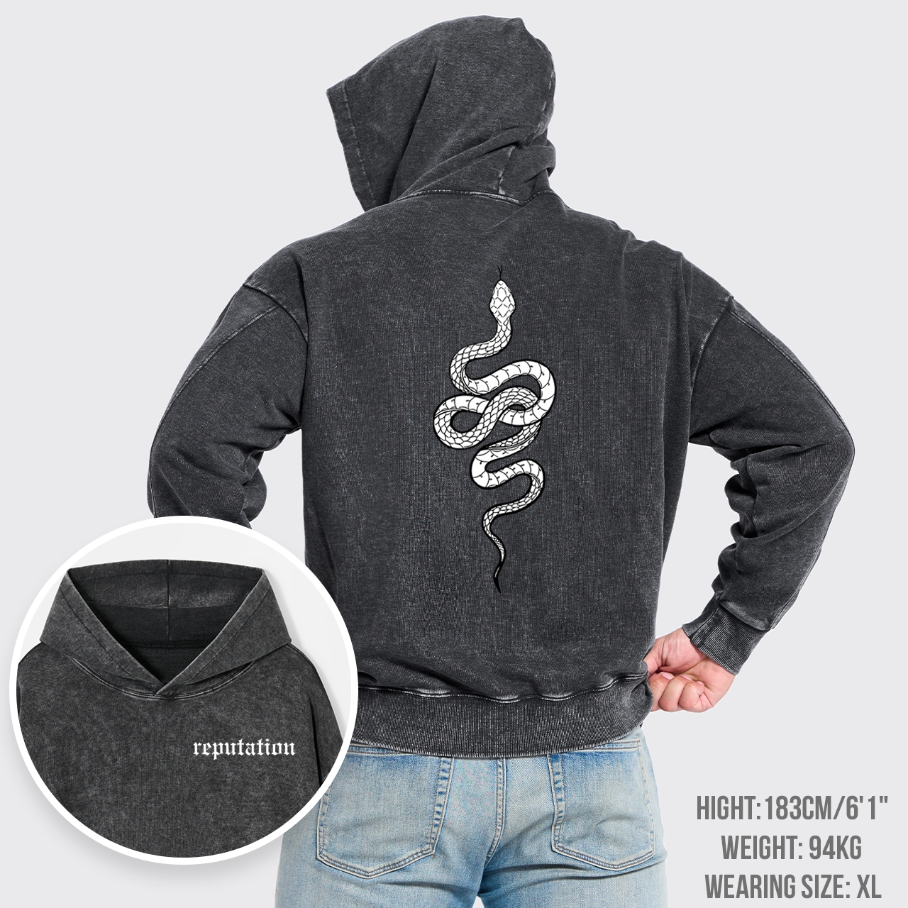 Reputation Look What You Made Me Do Garment-Dye Hoodies