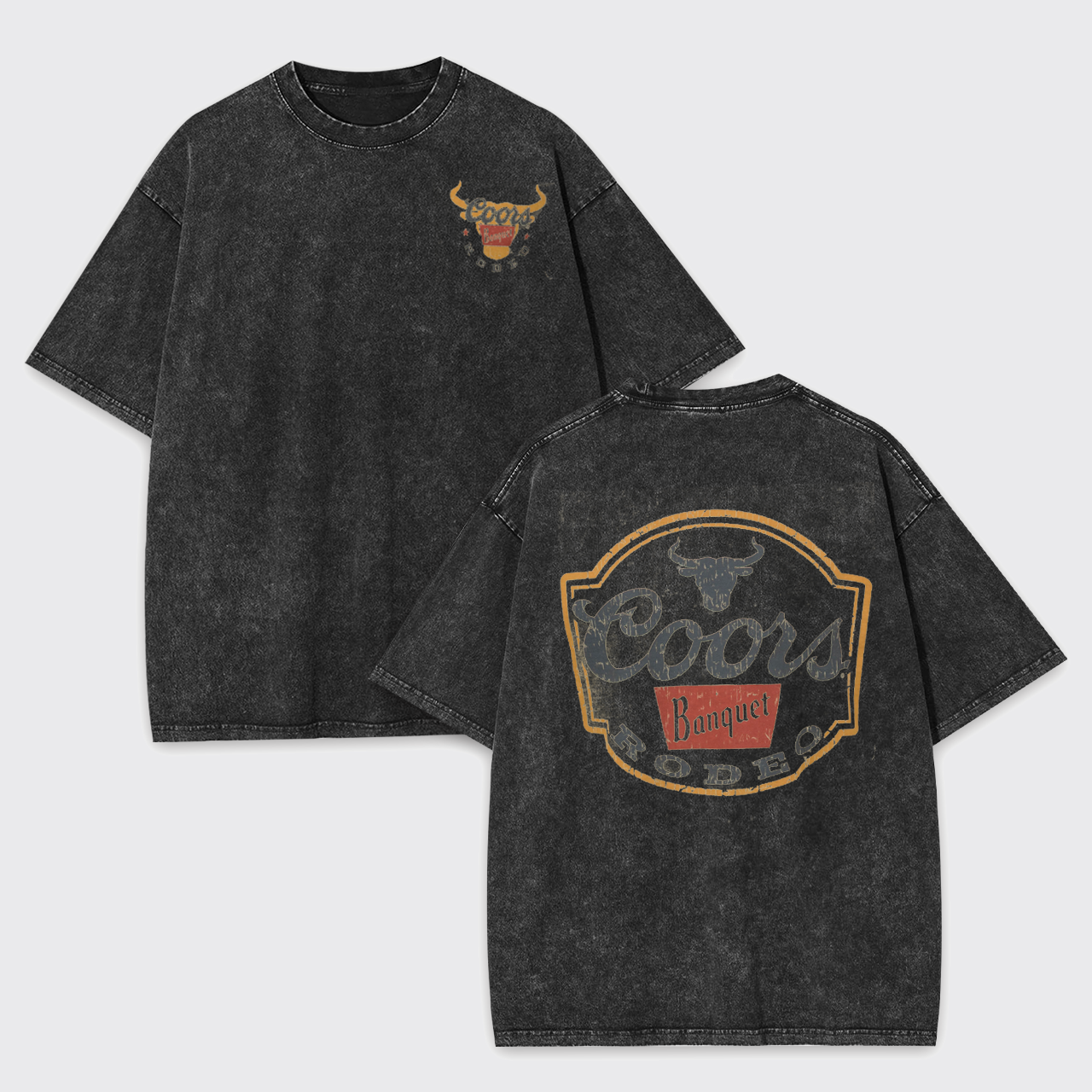 Vintage Rodeo Classic Bullhead Garment-dye Tees
