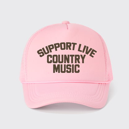 Support Live Country Music Trucker Hat