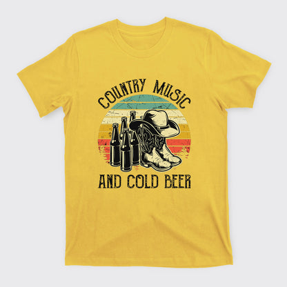 Country Music And Cold Beer T-Shirts