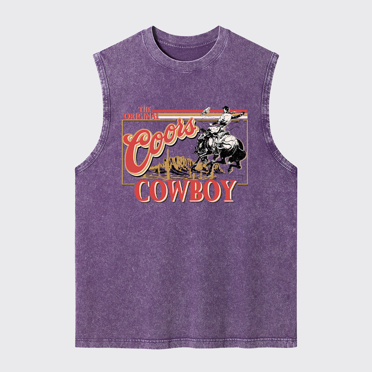 Beers Western-Themed Cowboy Washed Tanks