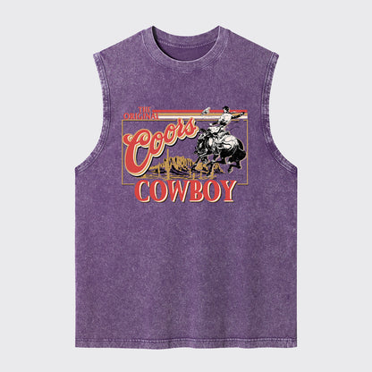 Beers Western-Themed Cowboy Washed Tanks