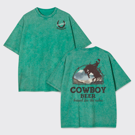 Beers Brewed for The Cowboy Rodeo Garment-dye Tees