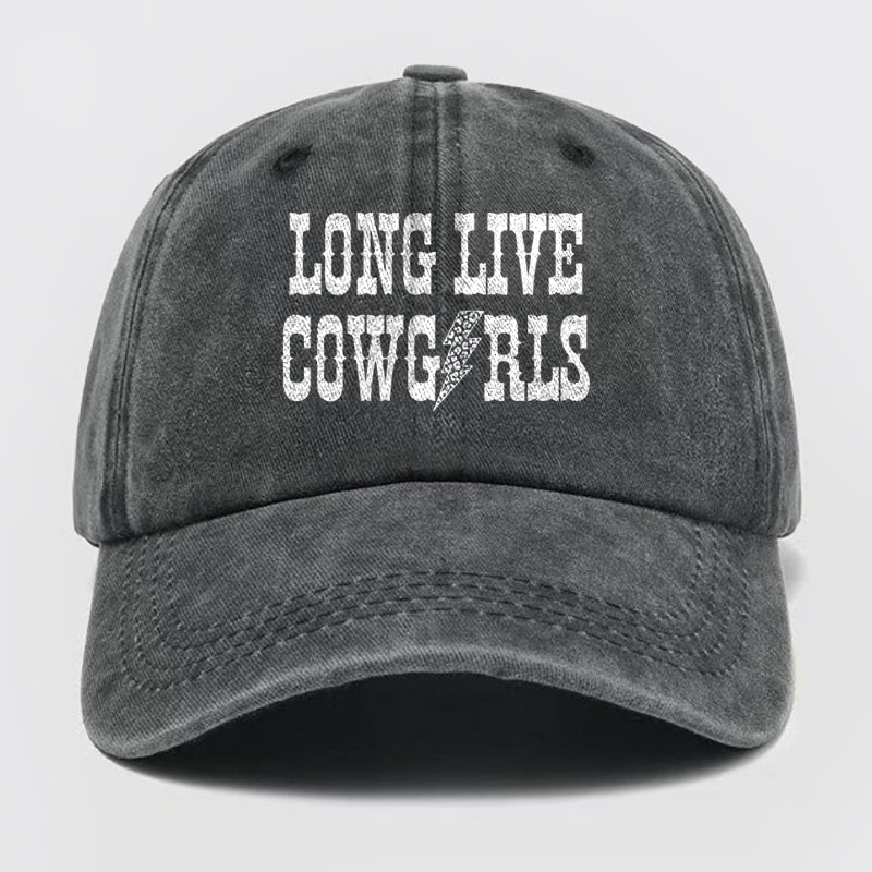 Long Live Cowgirl Washed Baseball Cap