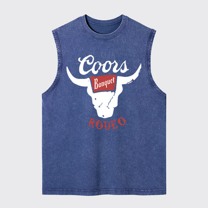 Vintage Rodeo Bull Washed Tanks