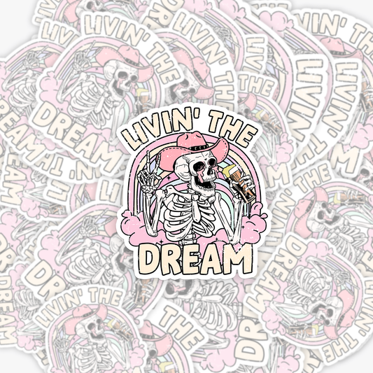 Mental Health-Livin The Dream_Broncobay Sticker