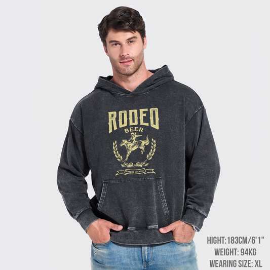 Rodeo Beer Garment-Dye Hoodies