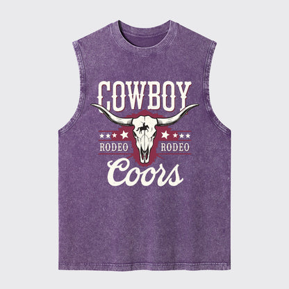 Cowboy Rodeo Washed Tanks