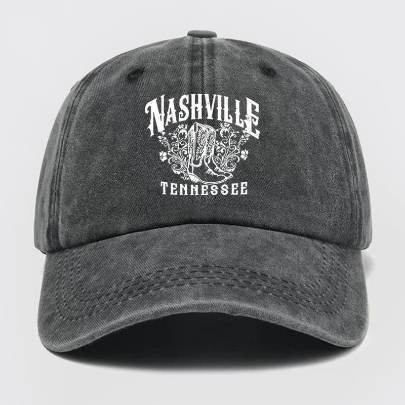 Nashville Tennessee 1972 Washed Baseball Cap