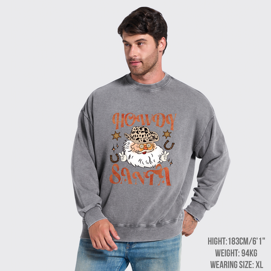 Howdy Santa Washed Sweatshirts