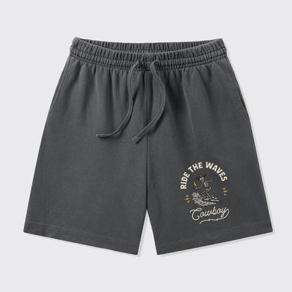 Surfing Cowboy Skeleton_Broncobay Shorts
