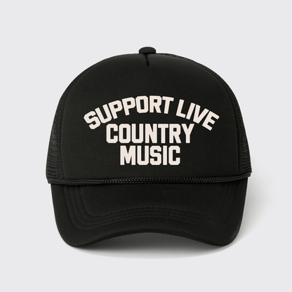 Support Live Country Music Trucker Hat