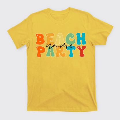 Personalized Name Beach Party T-Shirts