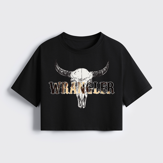 Western Wrangler Cropped Boxy Tee