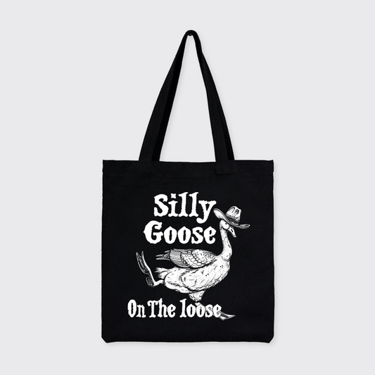 Silly Goose On The Lose_Broncobay Canvas Tote Bag