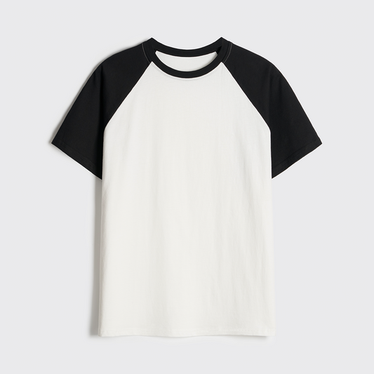 Raglan T-shirts:White & Black