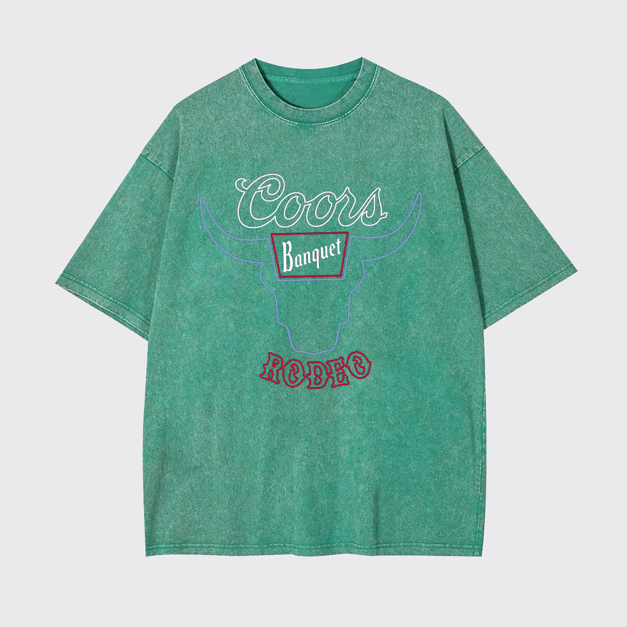 Retro Bullhead Rodeo Graphic Garment-dye Tees