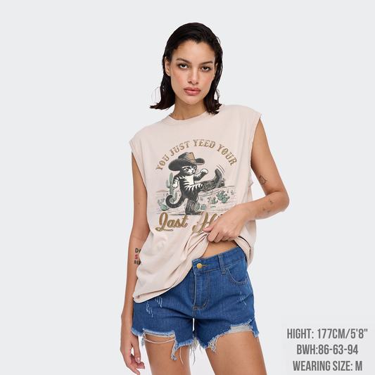 Funny Cat-You Just Yee'd Your Last Haw Washed Tanks