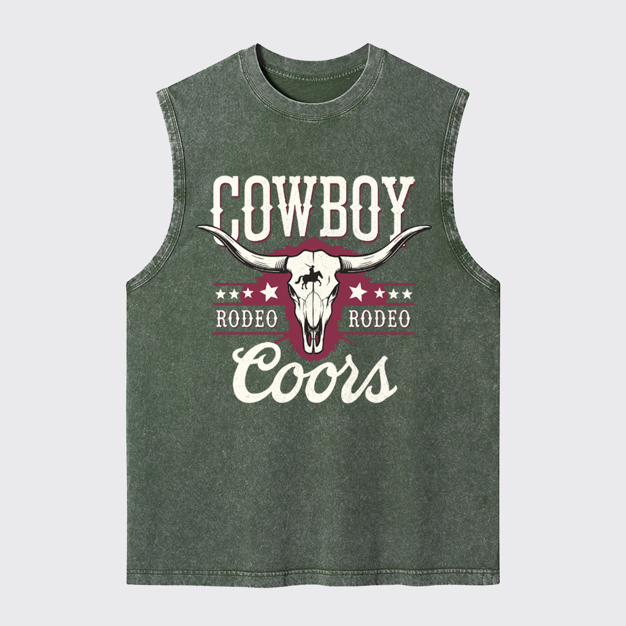 Cowboy Rodeo Washed Tanks