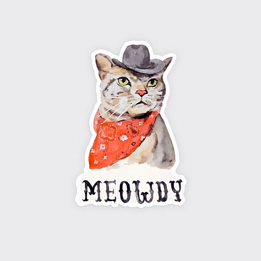 Meowdy Cat_Broncobay Fridge Magnet