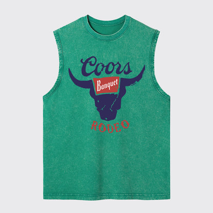 Vintage Rodeo Bull Washed Tanks
