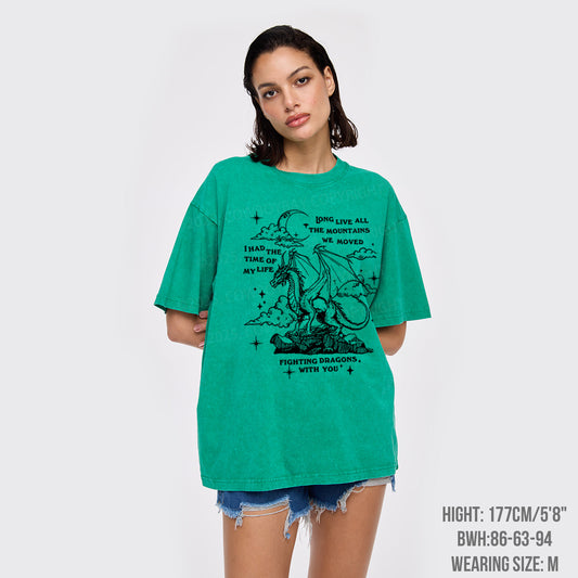 Fighting Dragons Garment-dye Tees