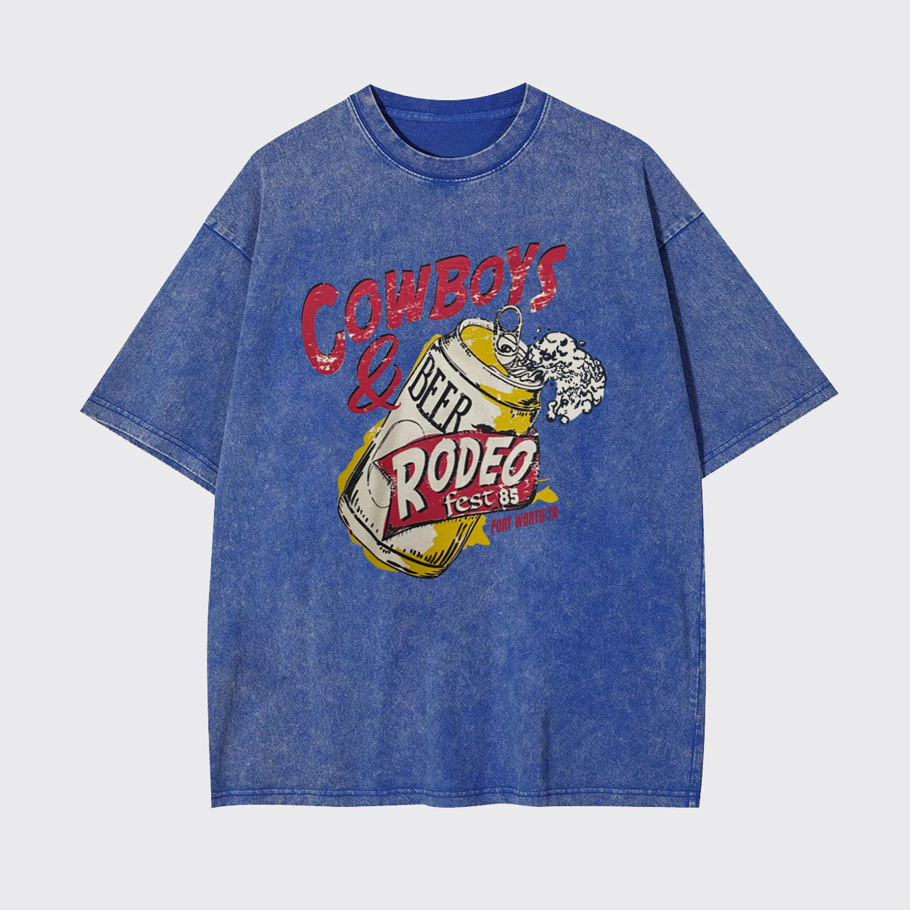 Cowboy And Beer Rodeo Garment-dye Tees