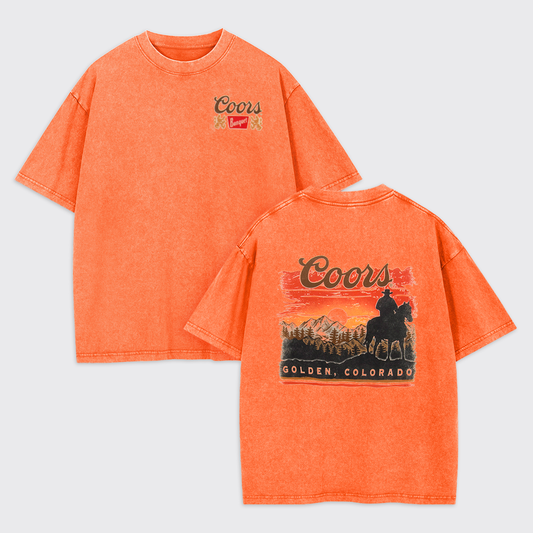Sunset Rider Cowboy Adventure Garment-dye Tees