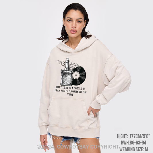 Bourbon Something In The Orange Garment-Dye Hoodies