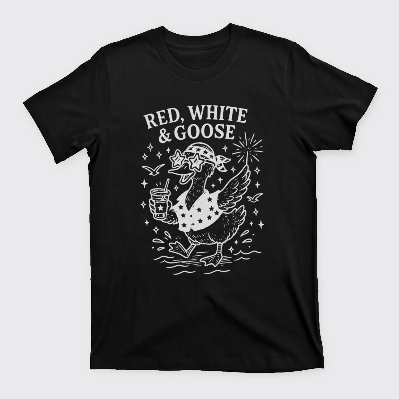 Funny Goose-Retro 4th of July T-Shirts