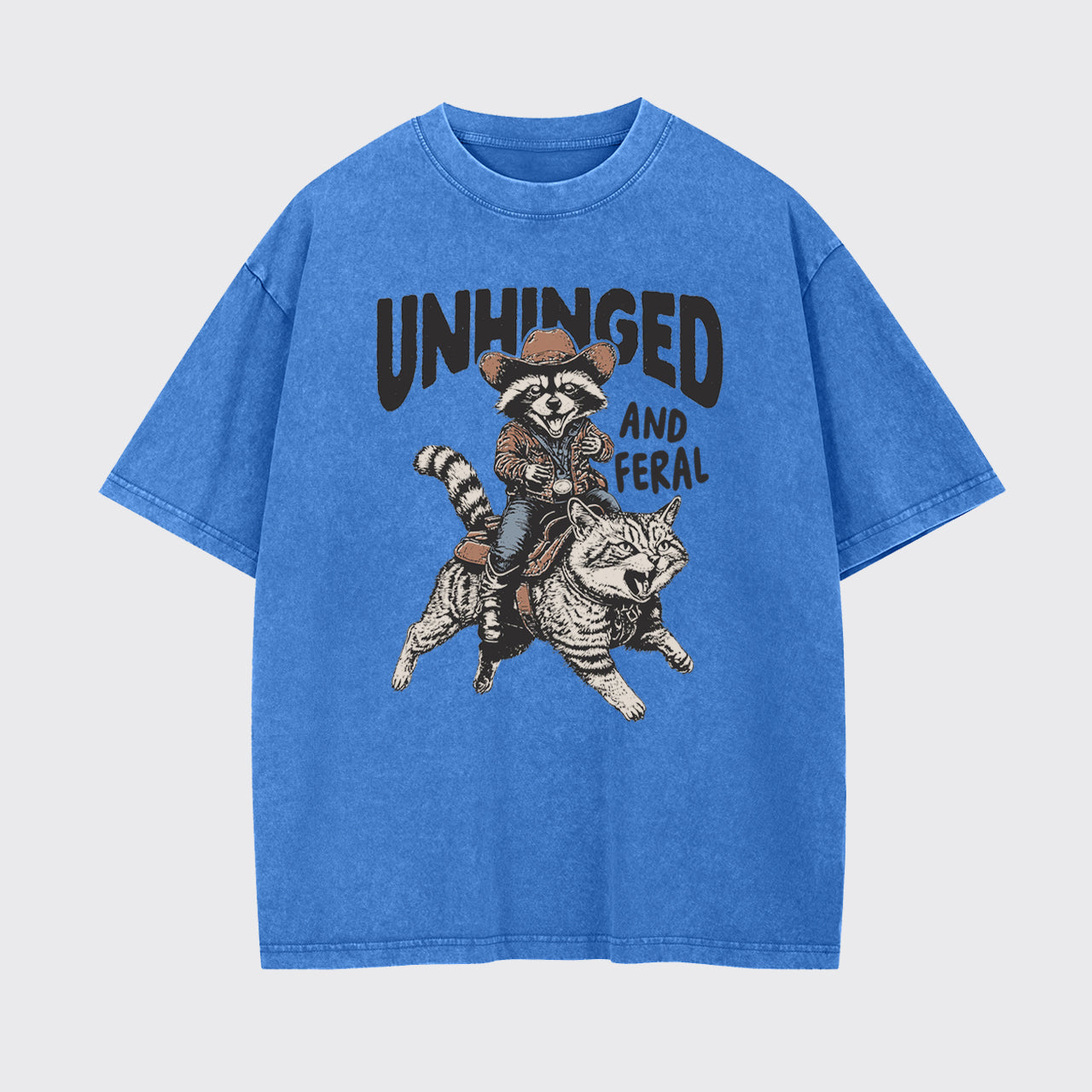 Western Raccoon-Unhinged And Feral Garment-dye Tees