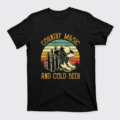 Country Music And Cold Beer T-Shirts