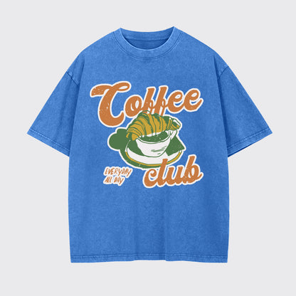 Breakfast Coffee Club Garment-dye Tees