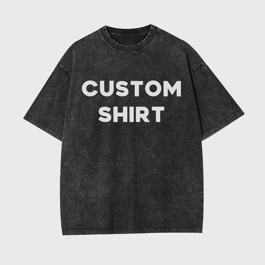 Custom Text Garment-dye Tees