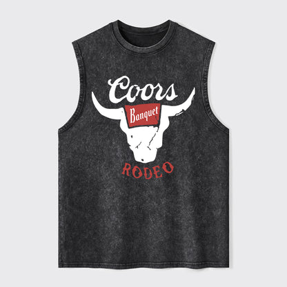 Vintage Rodeo Bull Washed Tanks