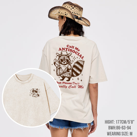 Mental Health-Call Me Antisocial But Please Don't Actually Call MeGarment-dye Tees