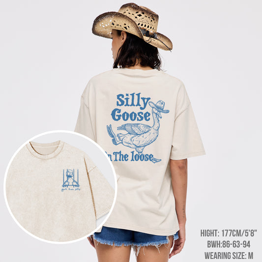 Silly Goose On The Lose Garment-dye Tees