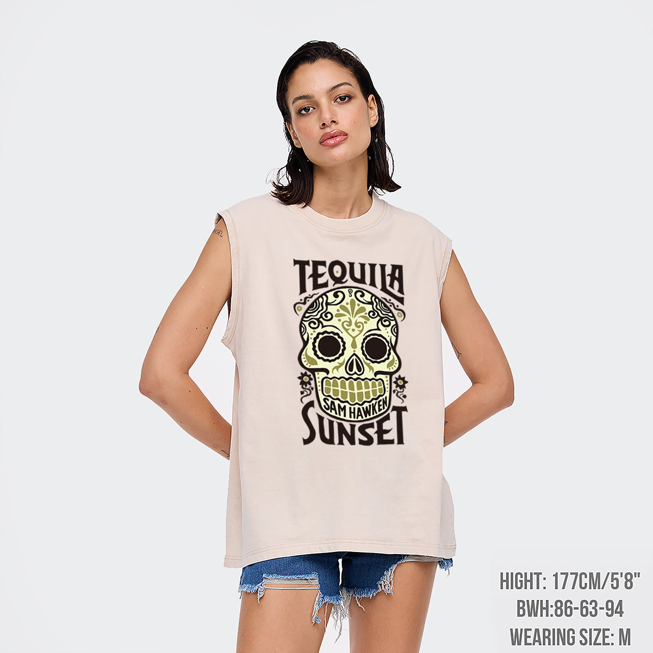Tequila Sunset Washed Tanks