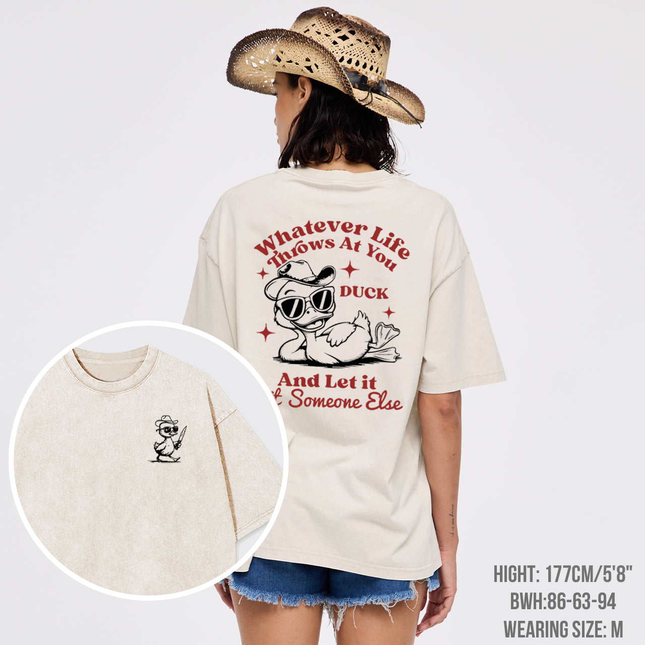 Funny Duck-Whatever Life Throws at You Garment-dye Tees