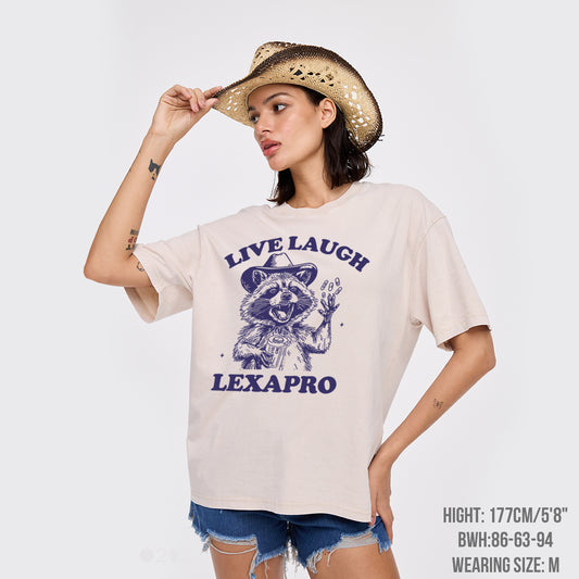 Mental Health-Live Laugh Lexapro Garment-dye Tees