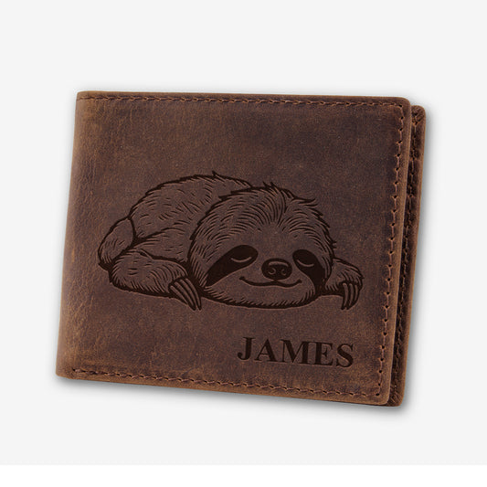 Personalized Vintage Leather Wallet_Folivora