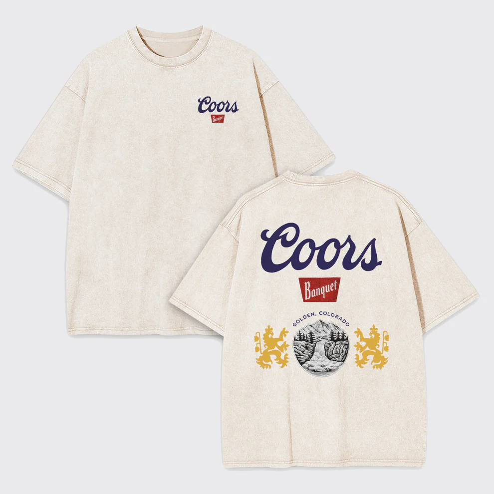 Cool Cowboy Retro Landscape Garment-dye Tees