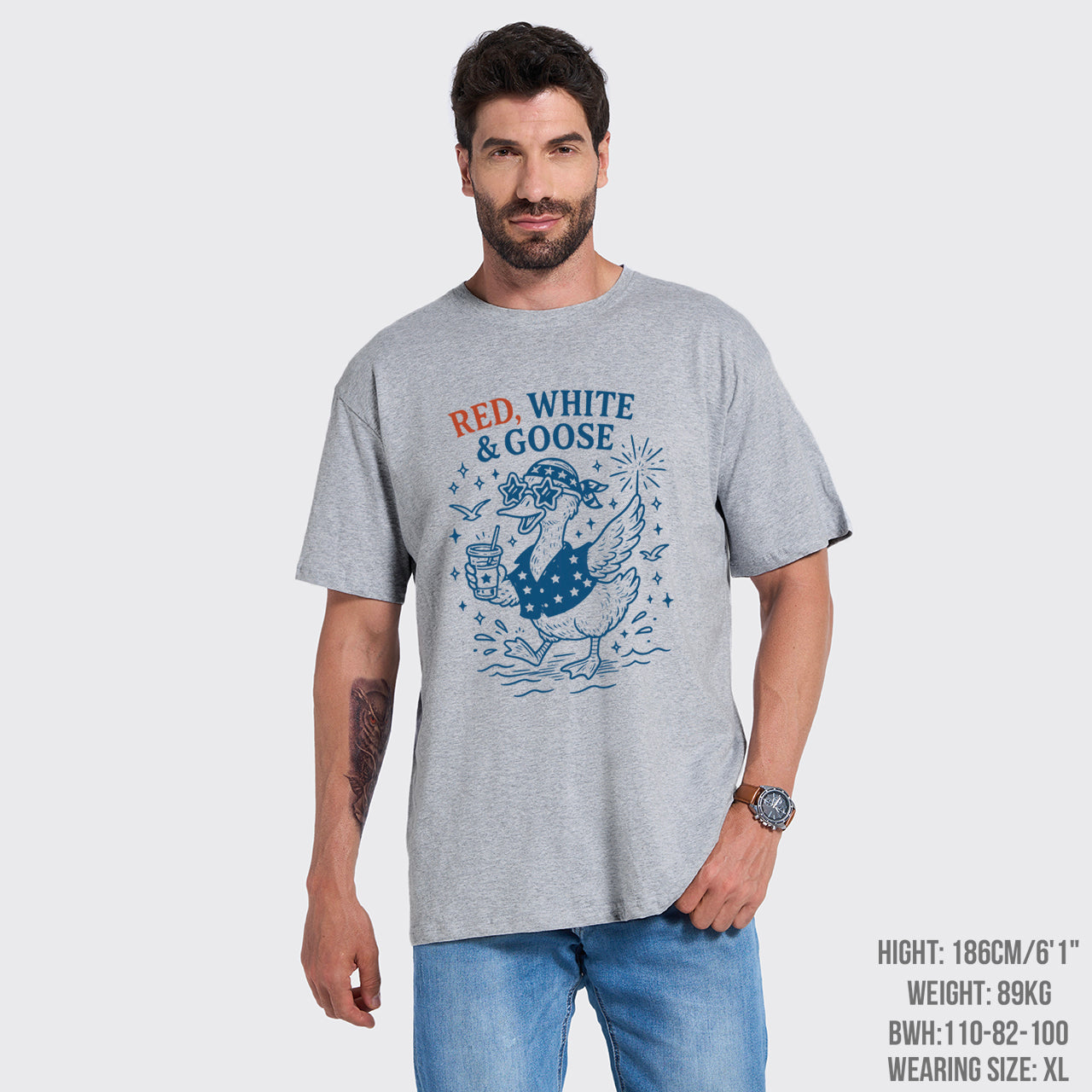 Funny Goose-Retro 4th of July T-Shirts