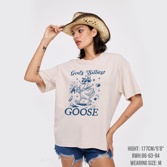 Funny Goose-God's Silliest Goose Garment-dye Tees