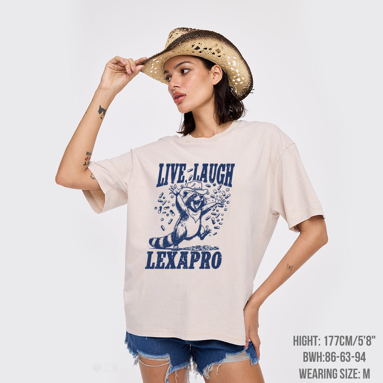 Mental Health-Live Laugh Lexapro Garment-dye Tees
