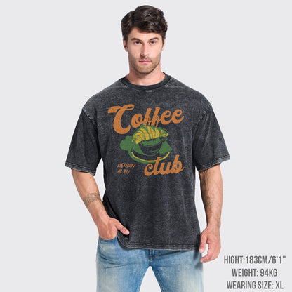 Breakfast Coffee Club Garment-dye Tees