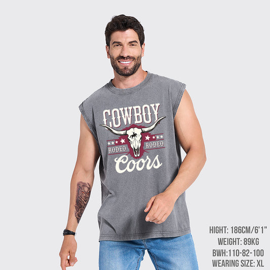 Cowboy Rodeo Washed Tanks